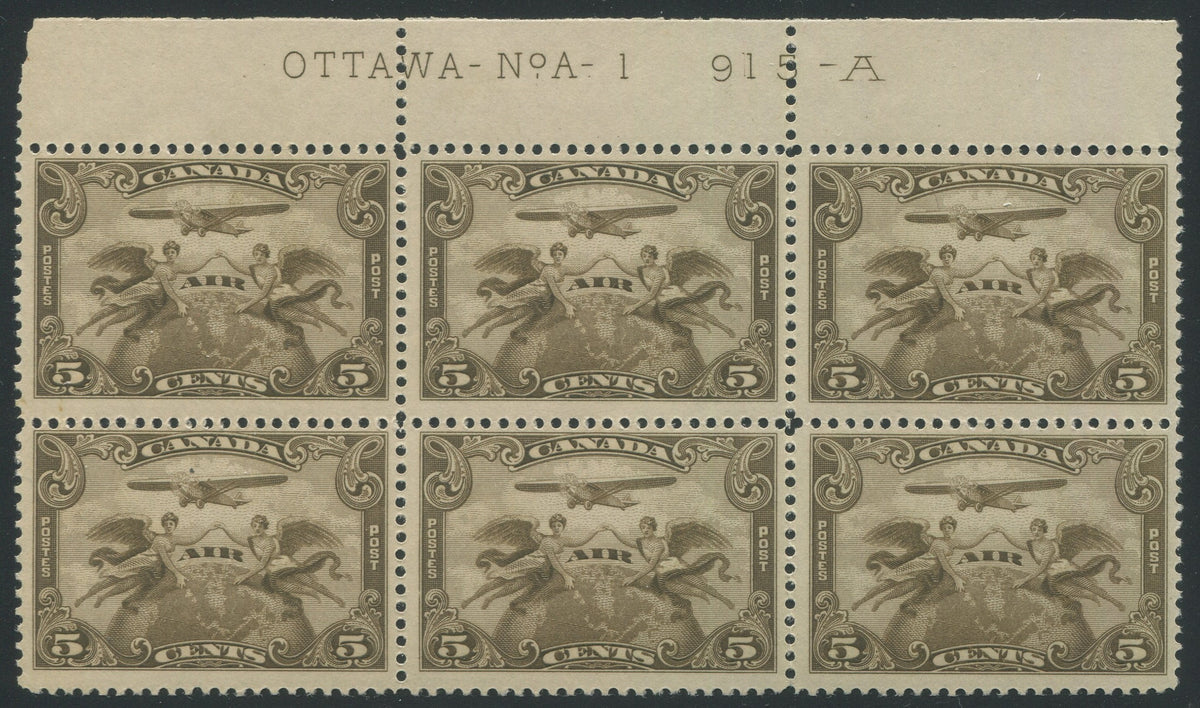 0001CA2403 - Canada C1 - Mint Plate Block