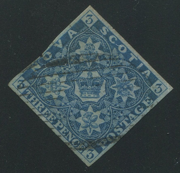 Provincial Stamp Nova Scotia 3 Used Deveney Stamps