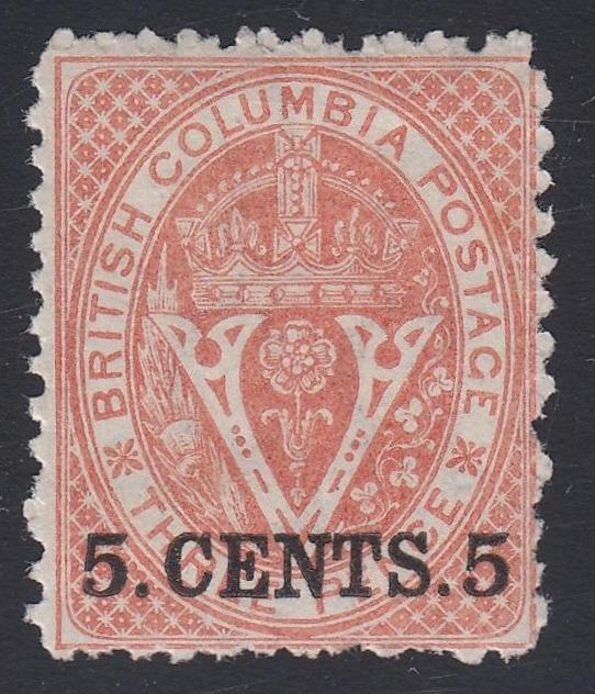 0014BC1806 - British Columbia #14 - Mint, w/Cert