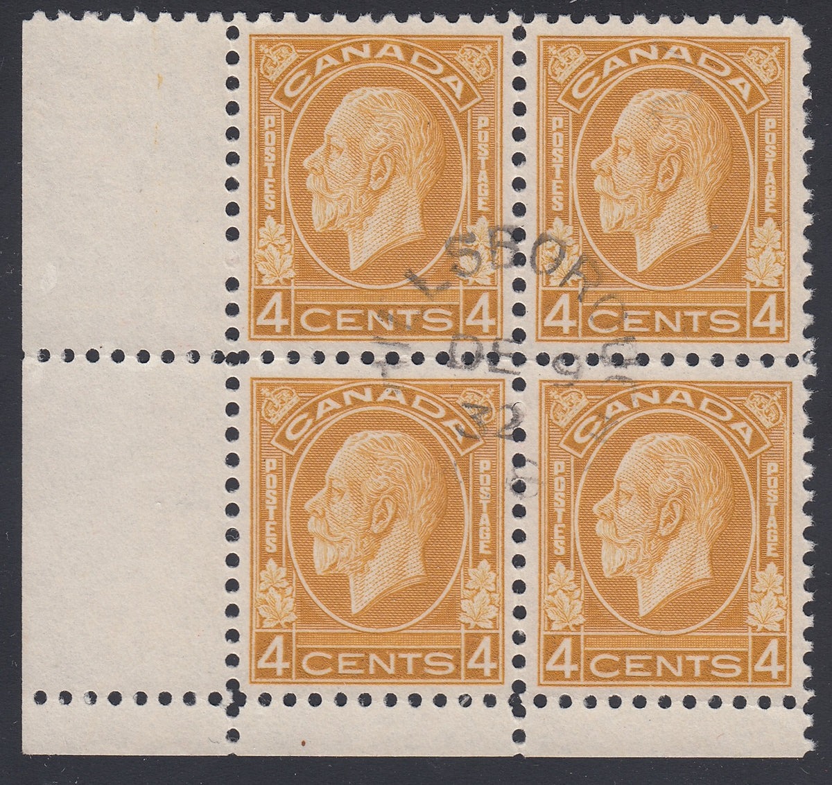 0198CA1801 - Canada #198 Plate Block
