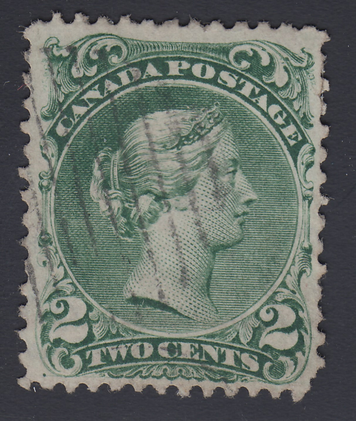 0024CA1712 - Canada #24a - Used, Watermarked, Bothwell paper