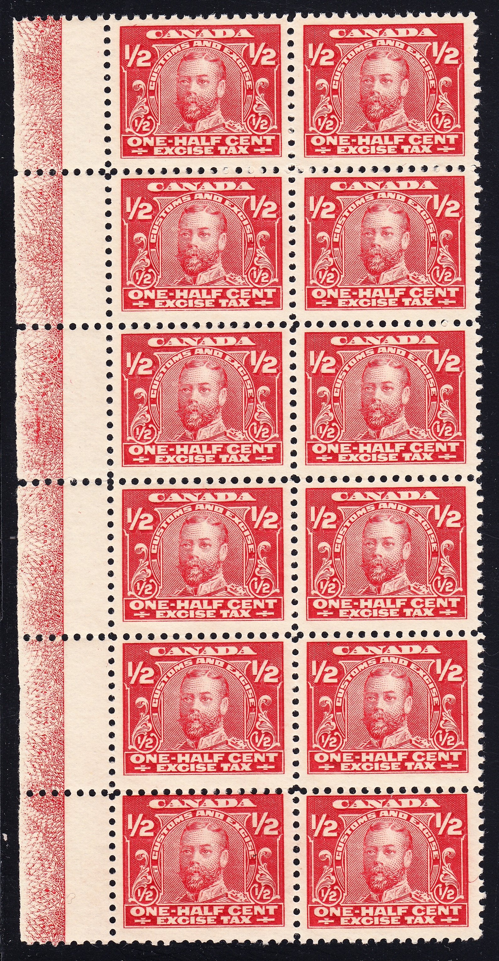 0002FX1708 - FX2 - Mint Lathework Block of 12 - Deveney Stamps Ltd. Canadian Stamps