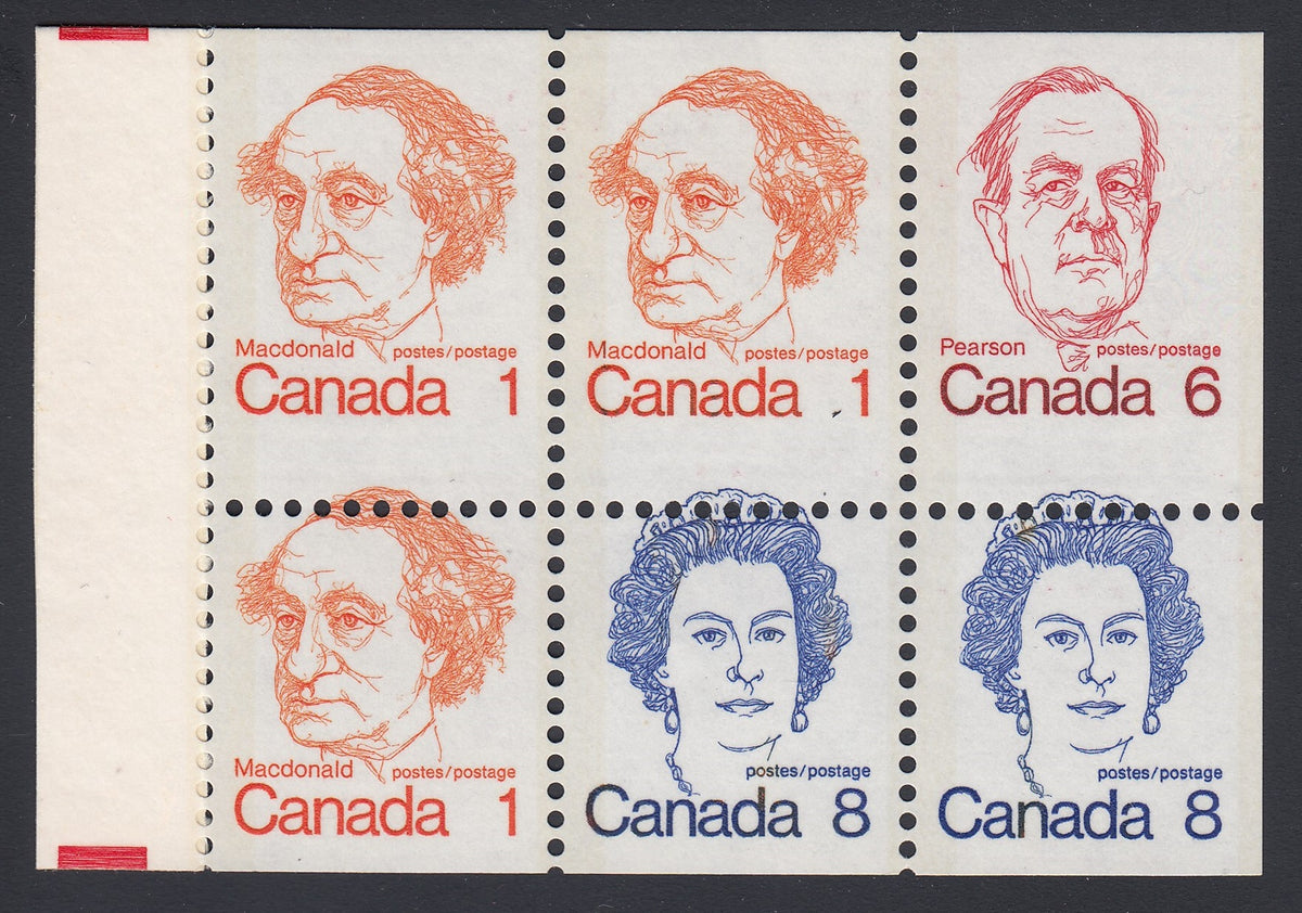 0586CA1807 - Canada #586a - Mint Booklet Pane, Miss Perf