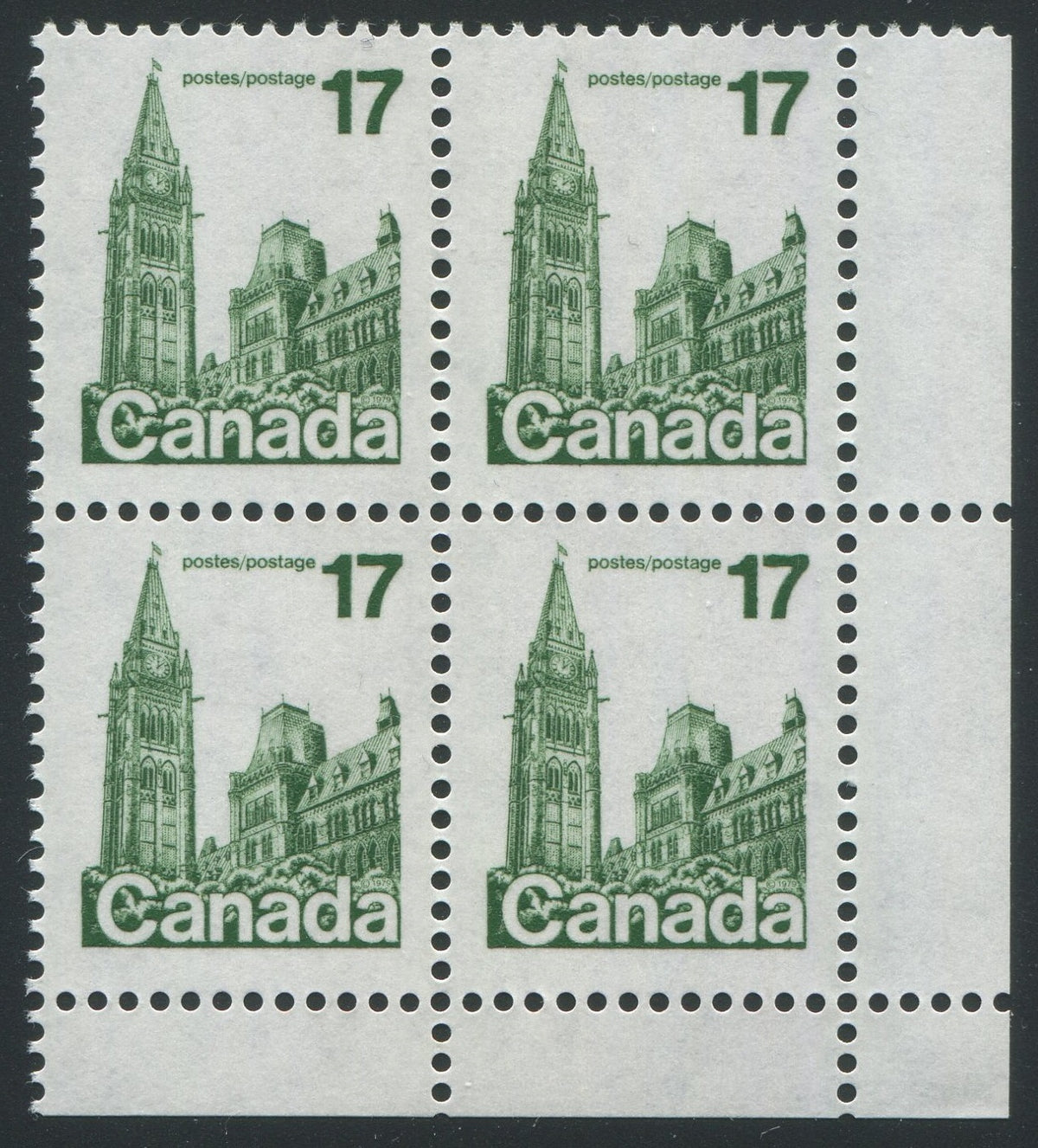 0790CA2007 - Canada #790 - Mint Corner Block of 4, Double Tagging Variety