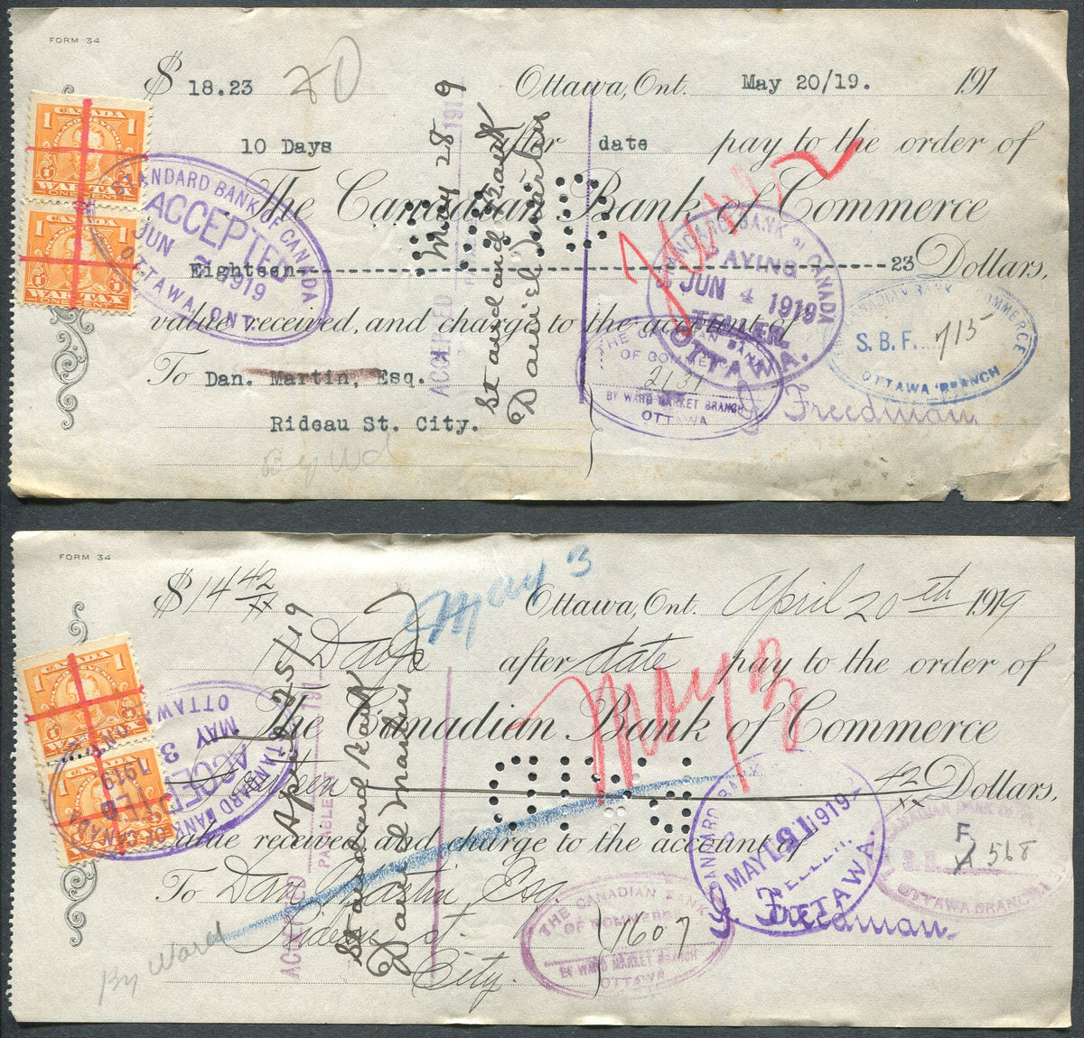 0016FT2011 - FWT7 - 1920 George V War Tax Documents