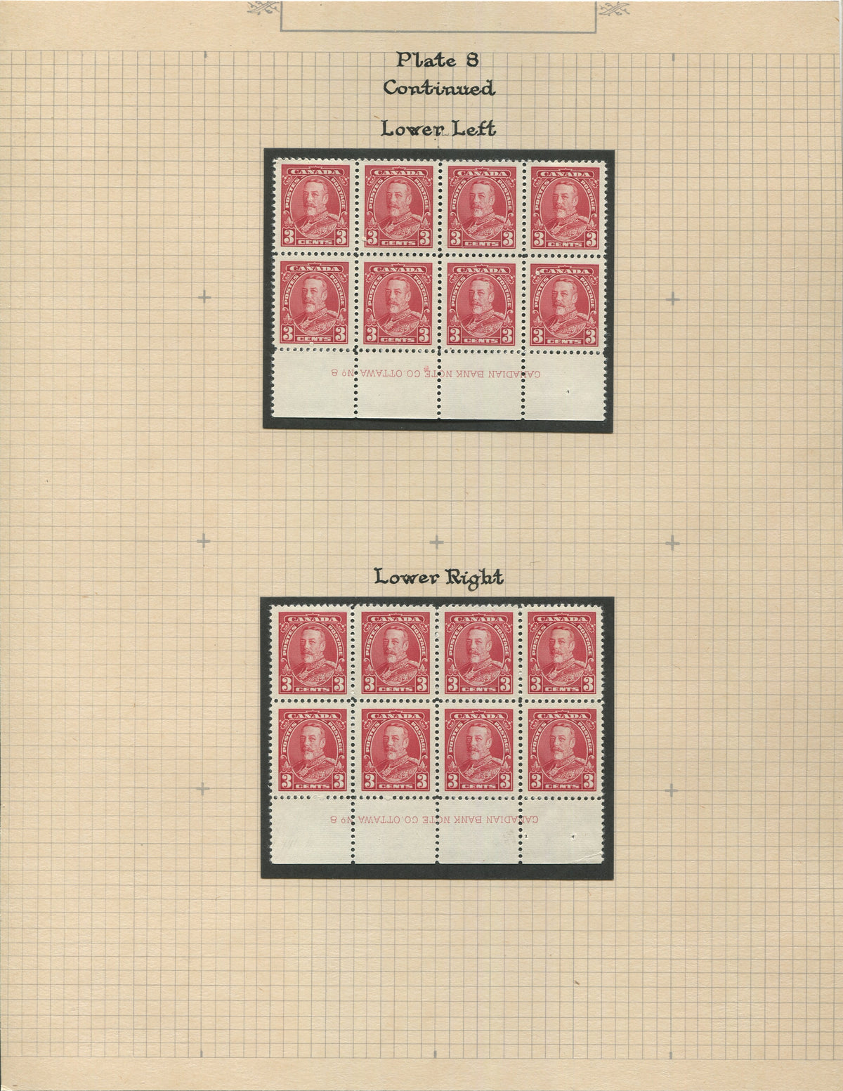 0219CA2209 - #219 Mint Plate Block Collection