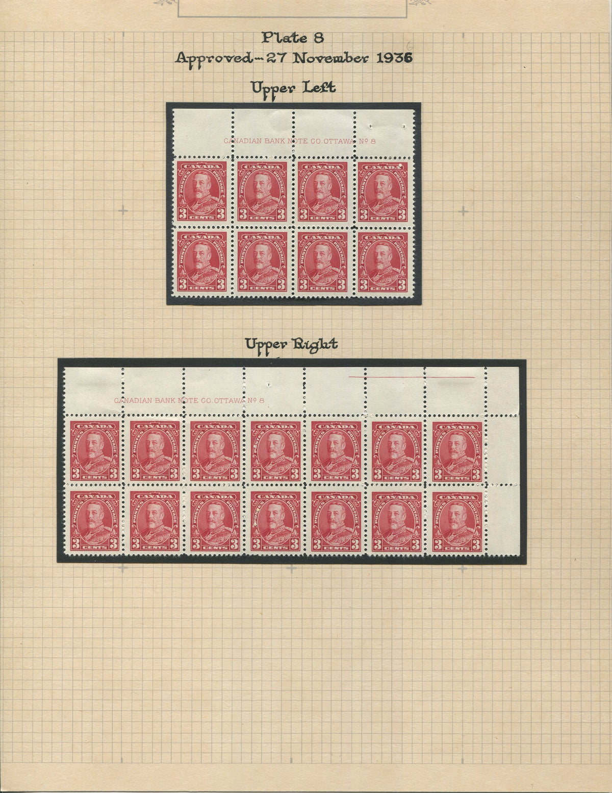 0219CA2209 - #219 Mint Plate Block Collection