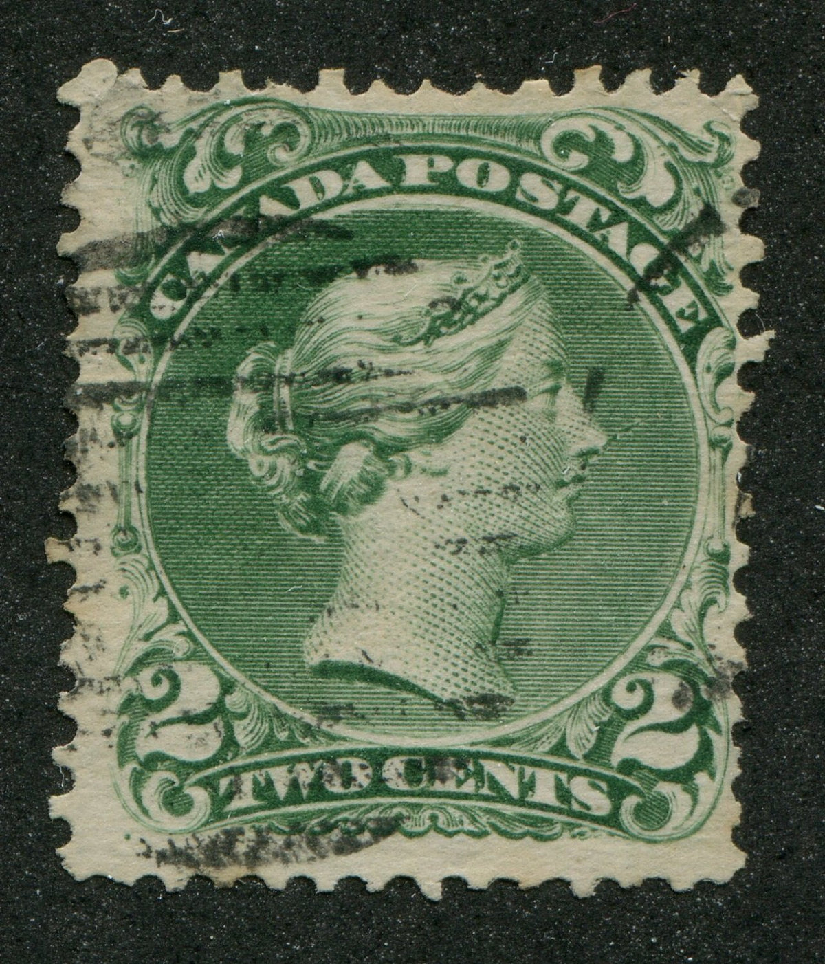 0024CA1708 - Canada #24vii - Used, &#39;Needle Nose&#39; Variety