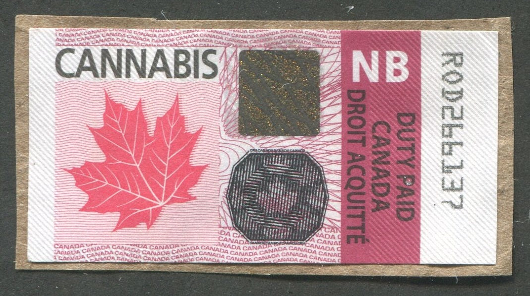 0000FT2002 - Canada Cannabis Duty Paid - New Brunswick