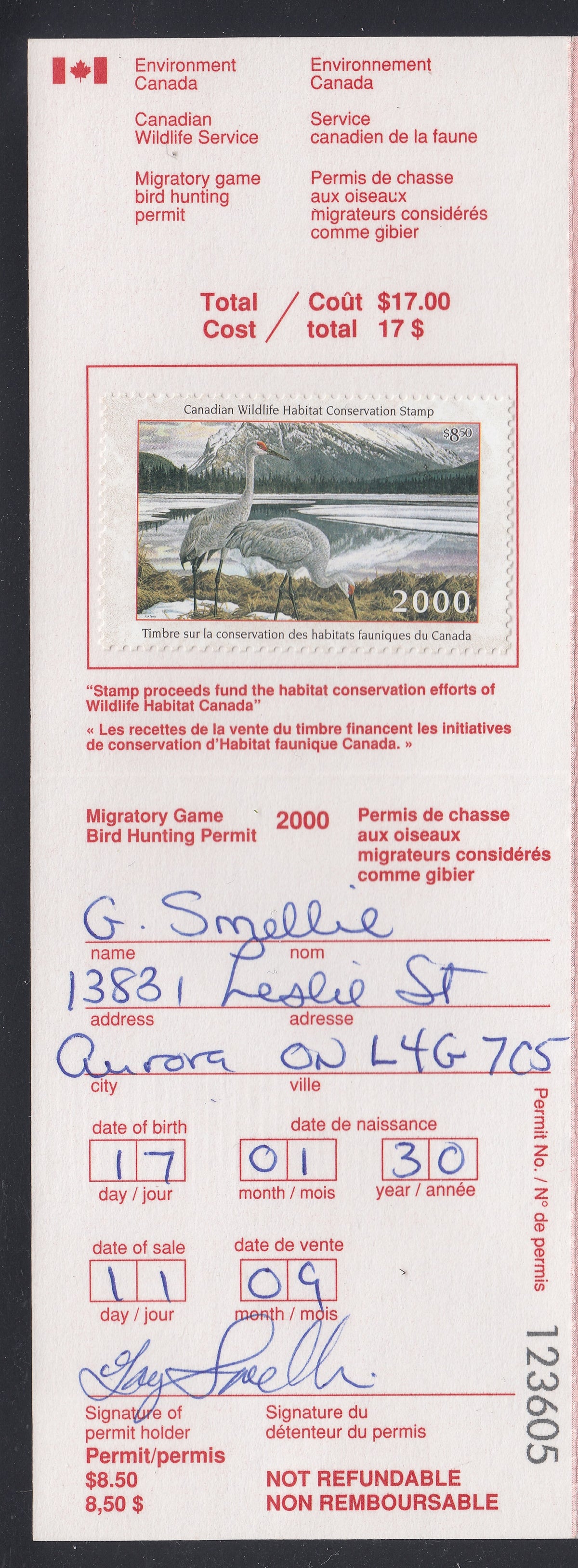 0016FW2105 - FWH16 - Used on License