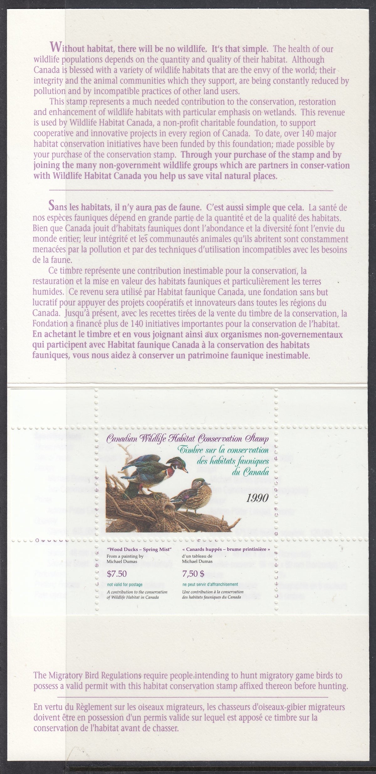 0006FW2105 - FWH6 - Mint in Booklet