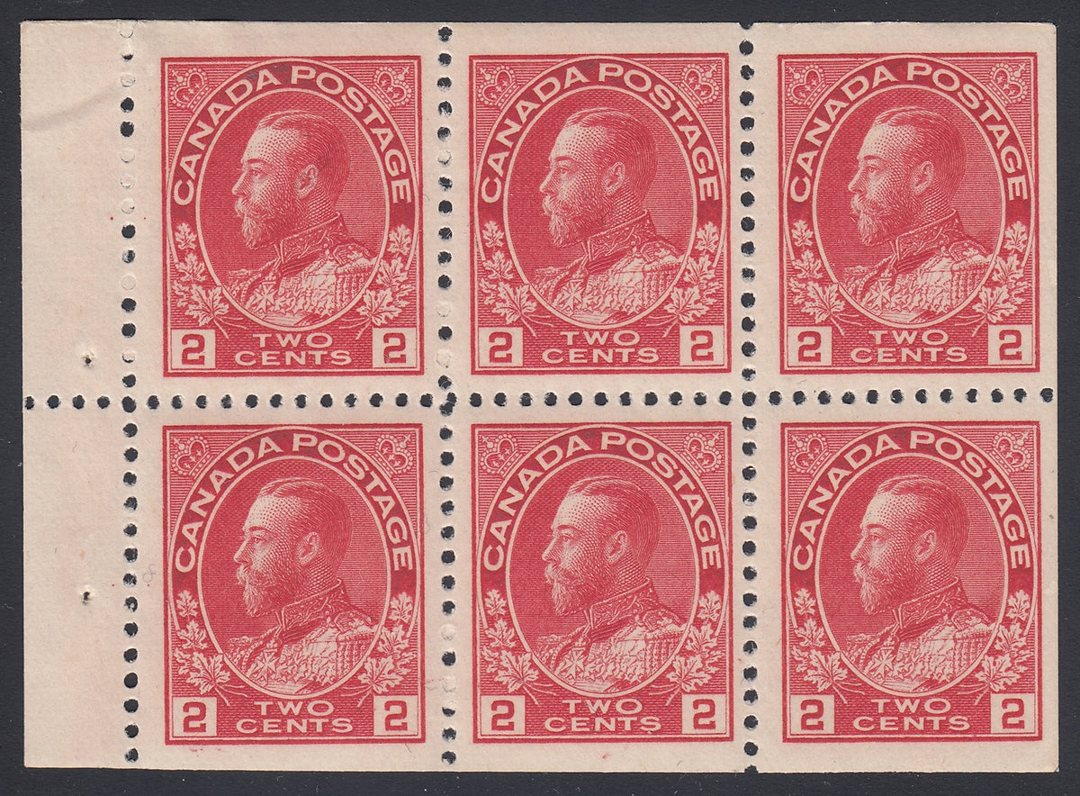 0106CA1805 - Canada #106a Mint Booklet Pane of 6