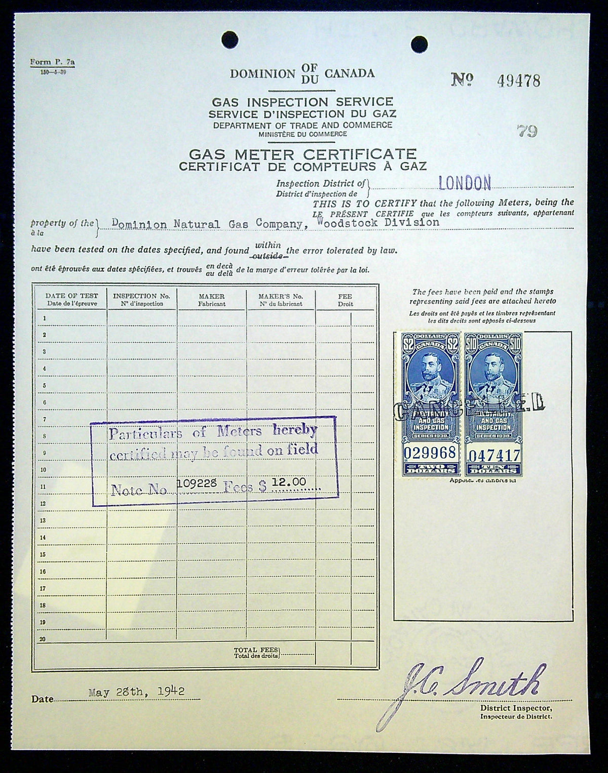 0057EG2203 - FEG9, 11 - Inspection Document
