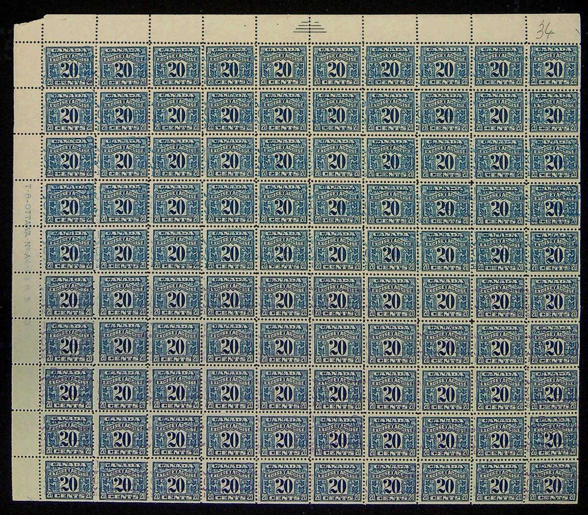 0043FX2108 - FX43 - Used/Mint Sheet