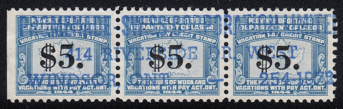 0167ON2103 - OV10, 11 - Used Strips, Unique Cancels