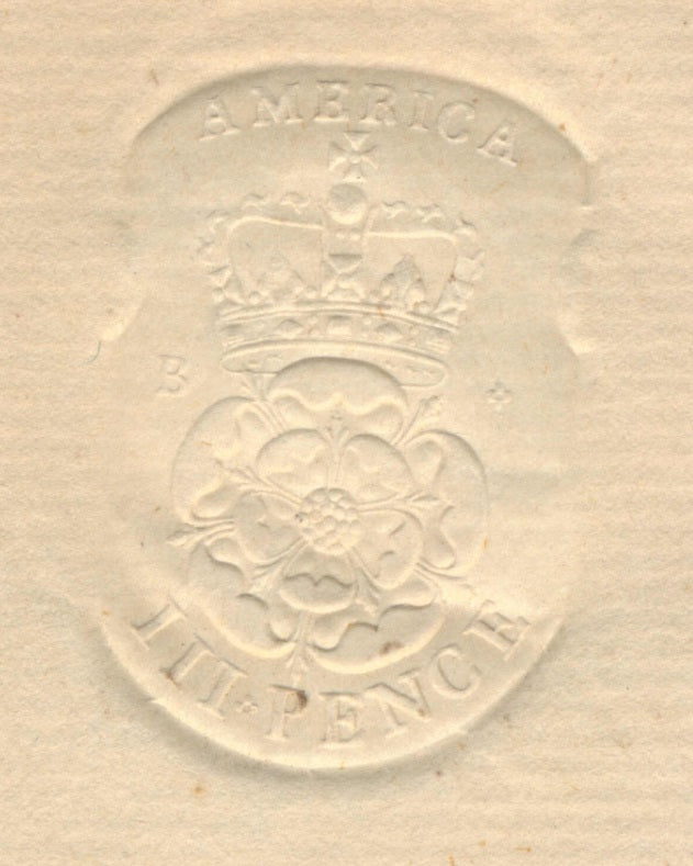 0000QC2605 - QAE2 (RM24) - 1765 America Embossed Revenue Document, UNUSED
