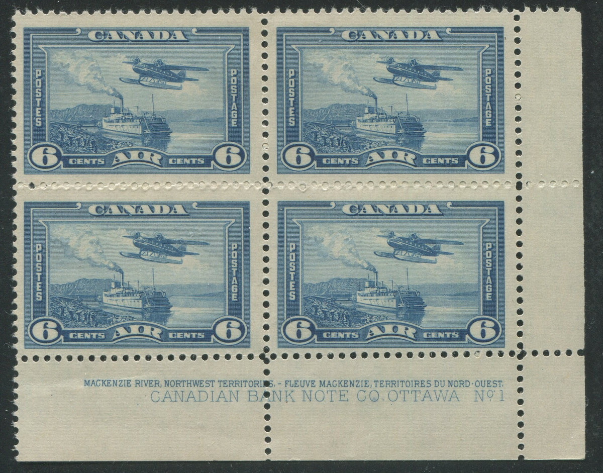 0006CA2403 - Canada C6 - Mint Plate Block