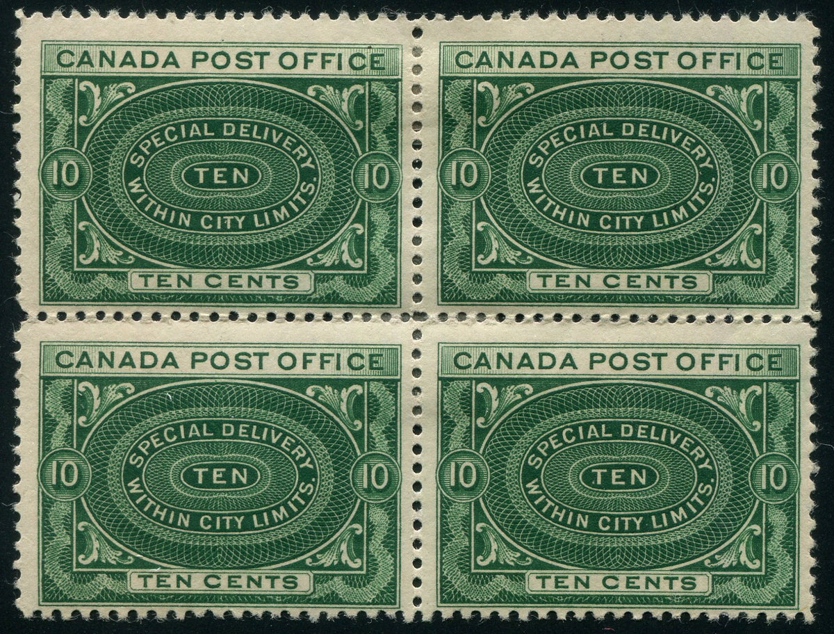 0103CA2411 - Canada E1 - Mint Block of 4