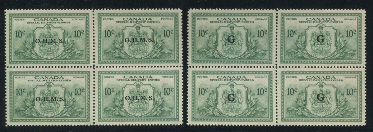 0364CA2403 - Canada EO1, EO2 - Mint Blocks of 4