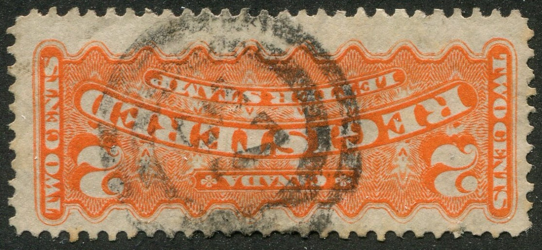 0114CA2510 - Canada F1 - Used, 2-Ring Numeral Cancel '37'