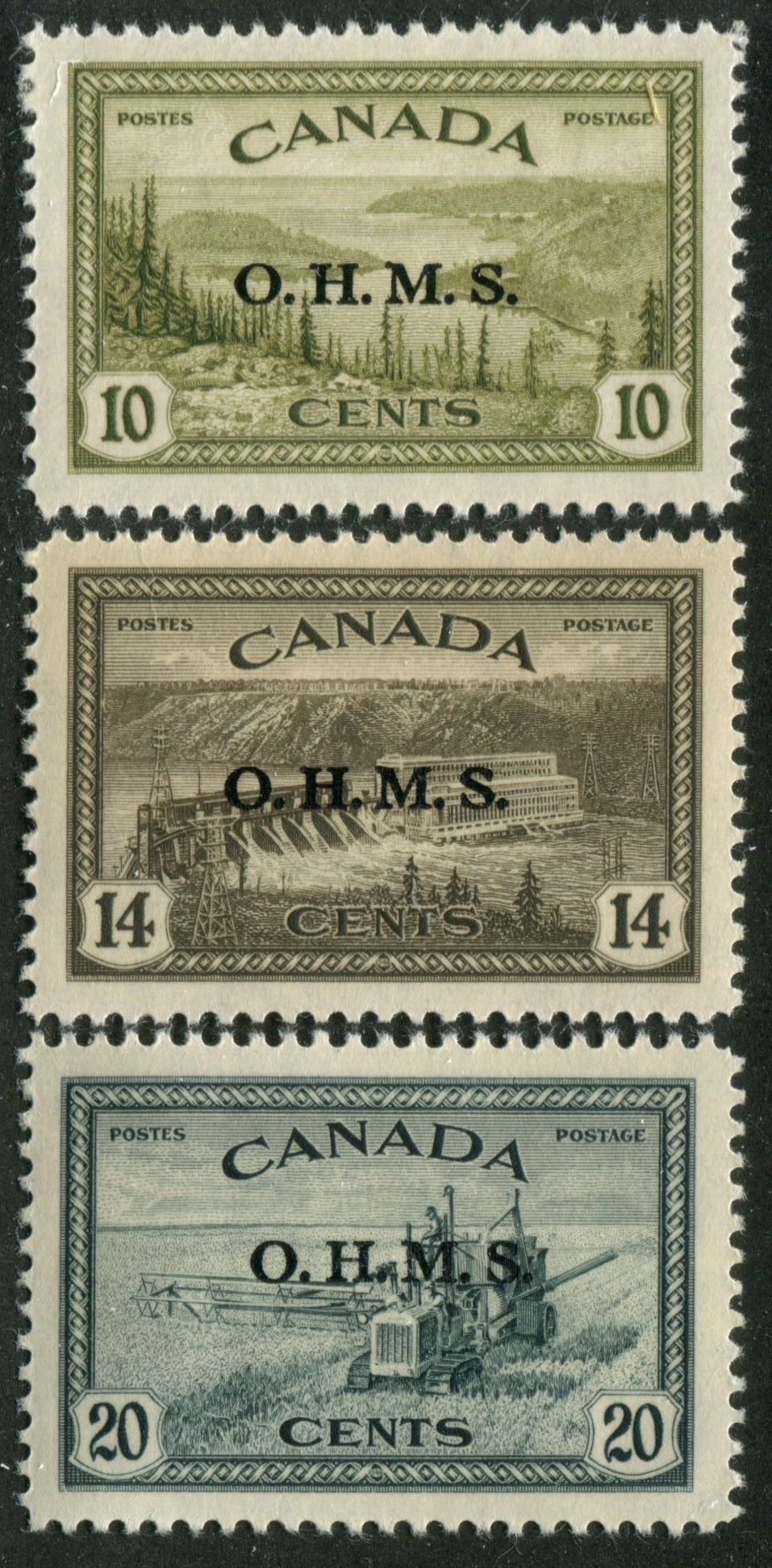 0352CA2502 - Canada O6, O7, O8 - Mint