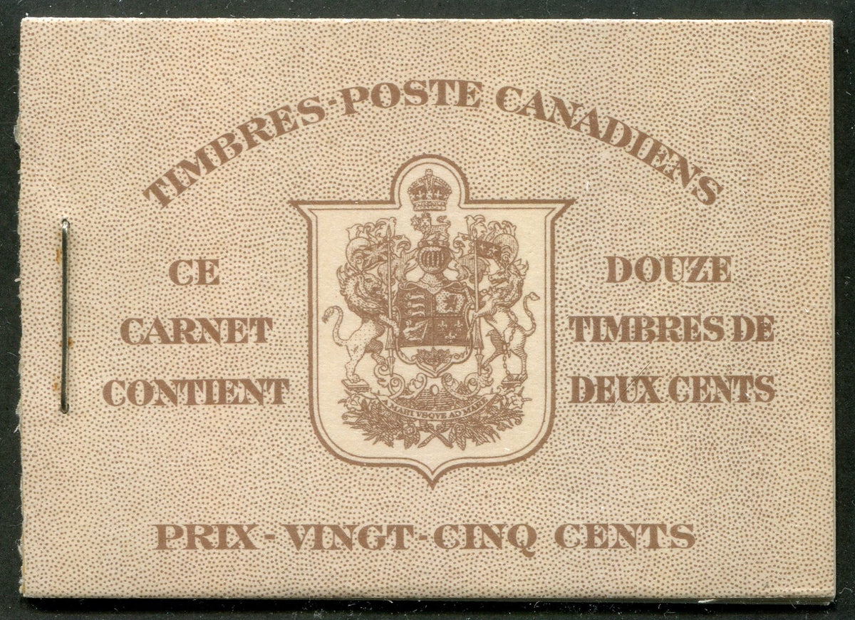 0232CA2508 - Canada BK29c (French) - Complete Booklet