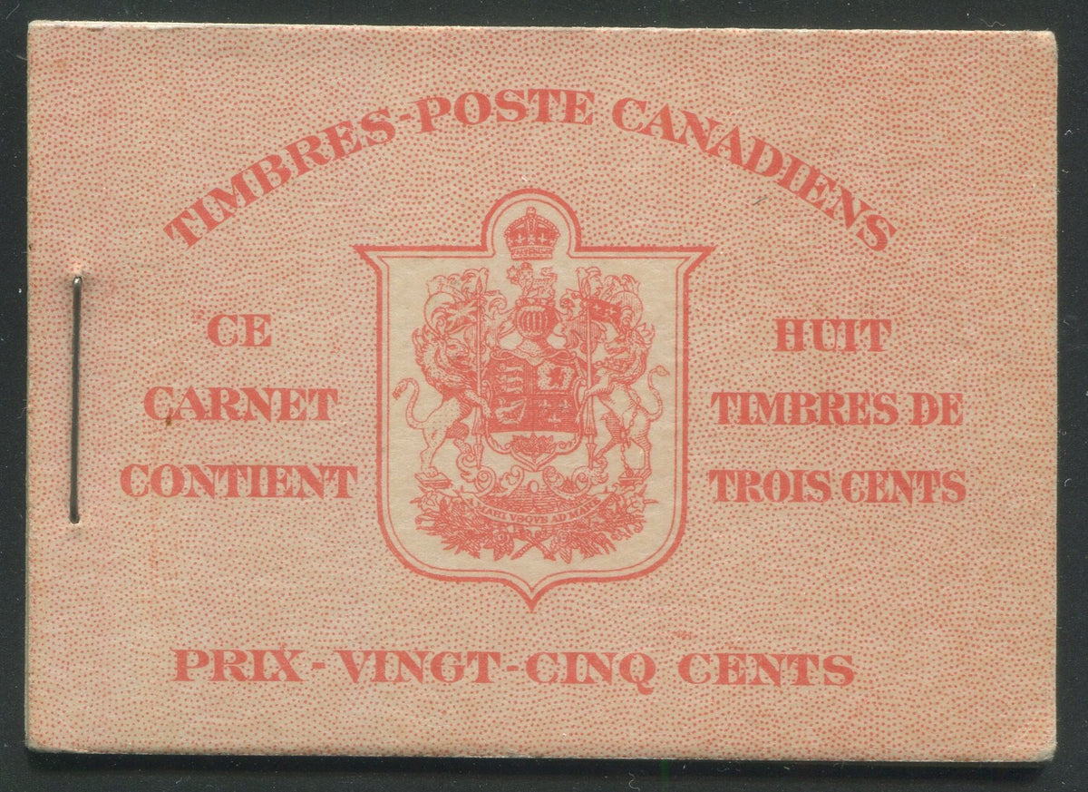 0233CA2309 - Canada BK30c (French) - Complete Booklet