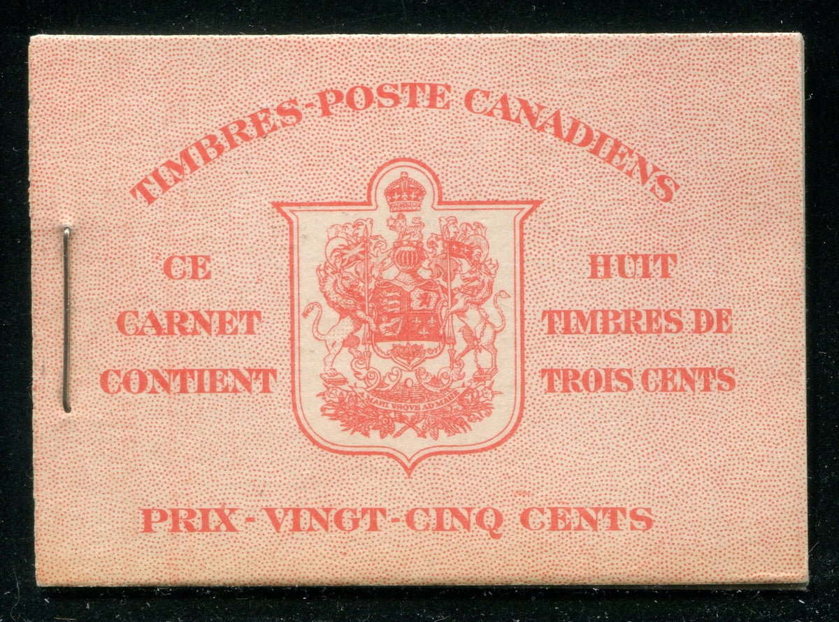 0233CA2608 - Canada BK30c (French) - Complete Booklet
