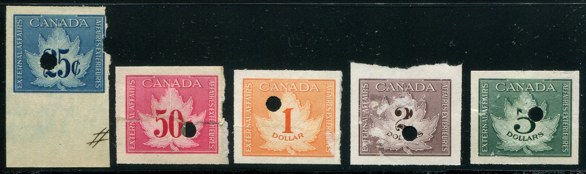 0018CF2505 - FCF1-FCF5 - Imperf Specimen Set