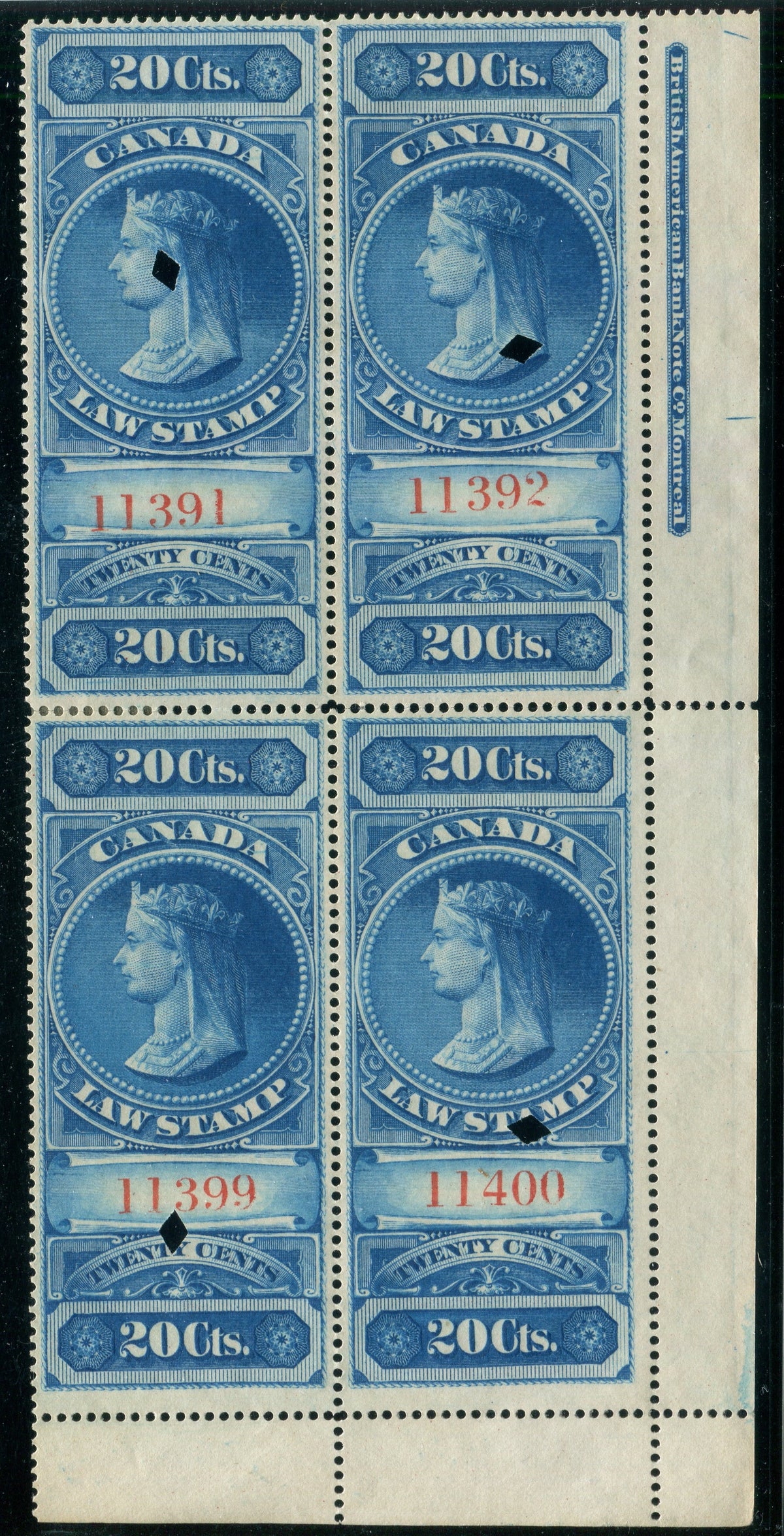0002SC2601 - FSC2 - Used Plate Block