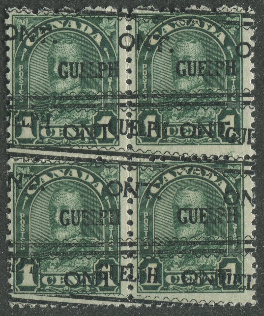 GUEL001163 - GUELPH 1-163b-D - Block of 4