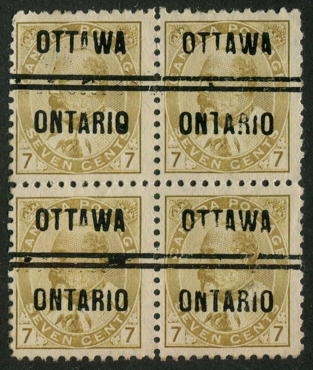 OTTA001092 - OTTAWA 1-92 Block of 4