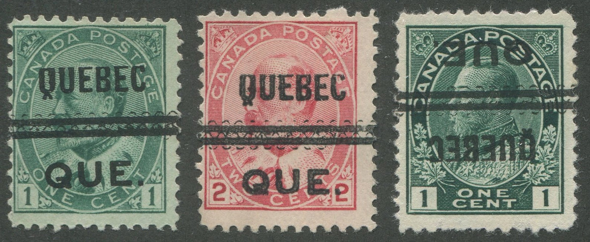 QUEB001089 - QUEBEC 1-89, 1-90, 1-104-I Clipped Letter Varieties