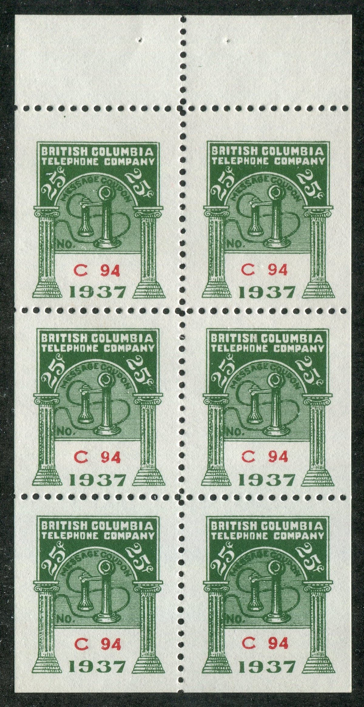 0220BC2505 - BCT122 - Mint Booklet Pane