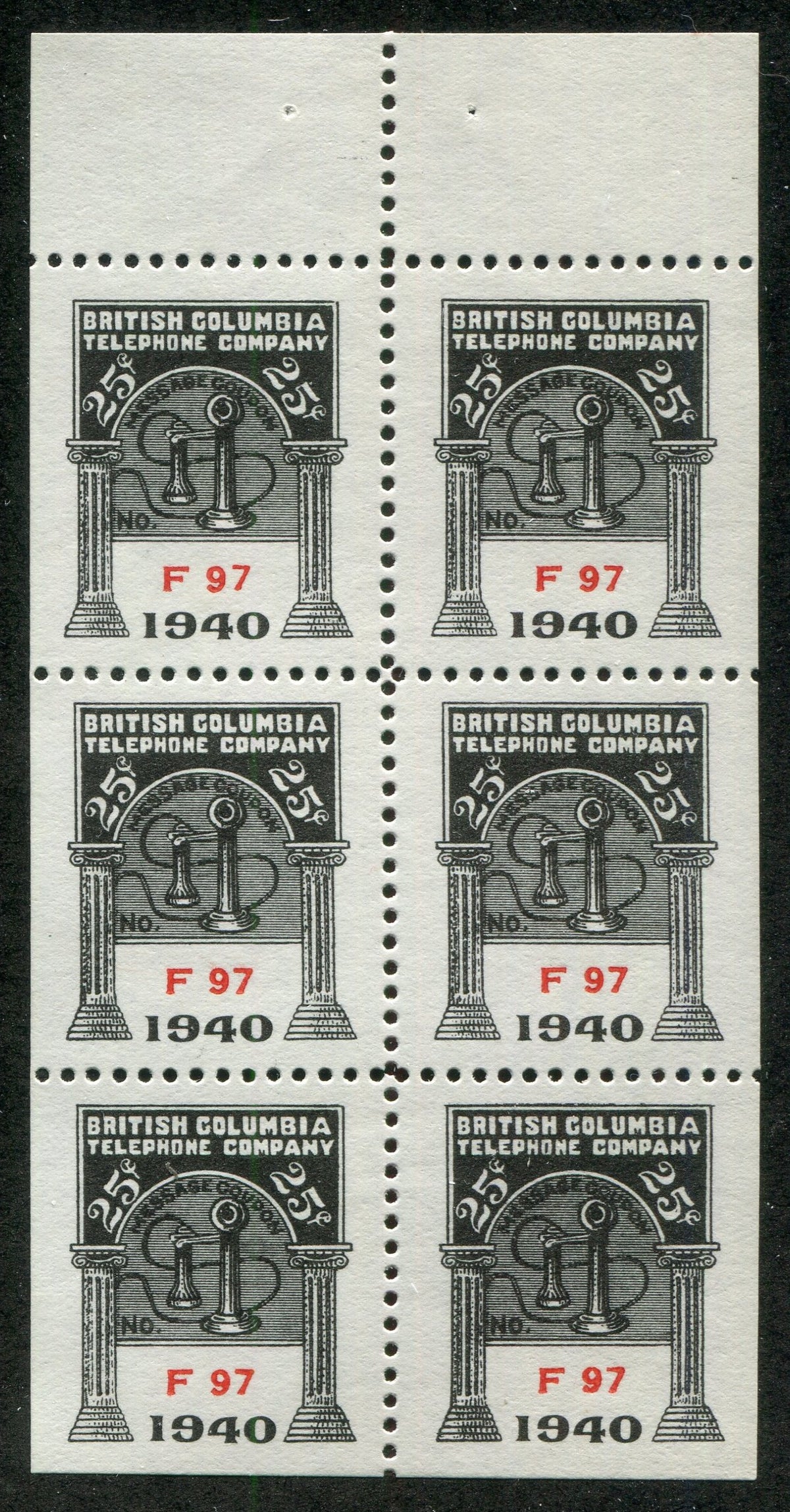 0229BC2505 - BCT131 - Mint Booklet Pane