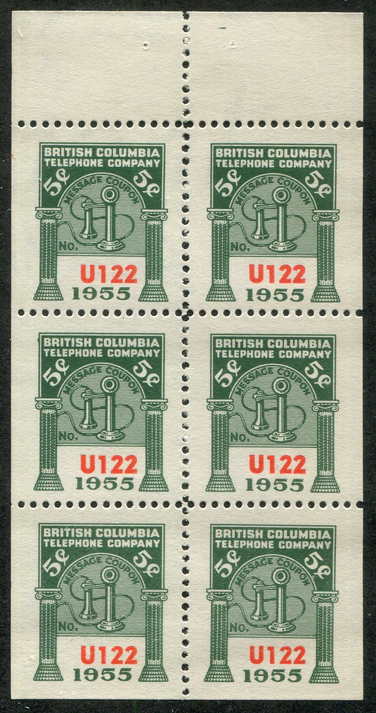0273BC2505 - BCT175 - Mint Booklet Pane, Watermarked
