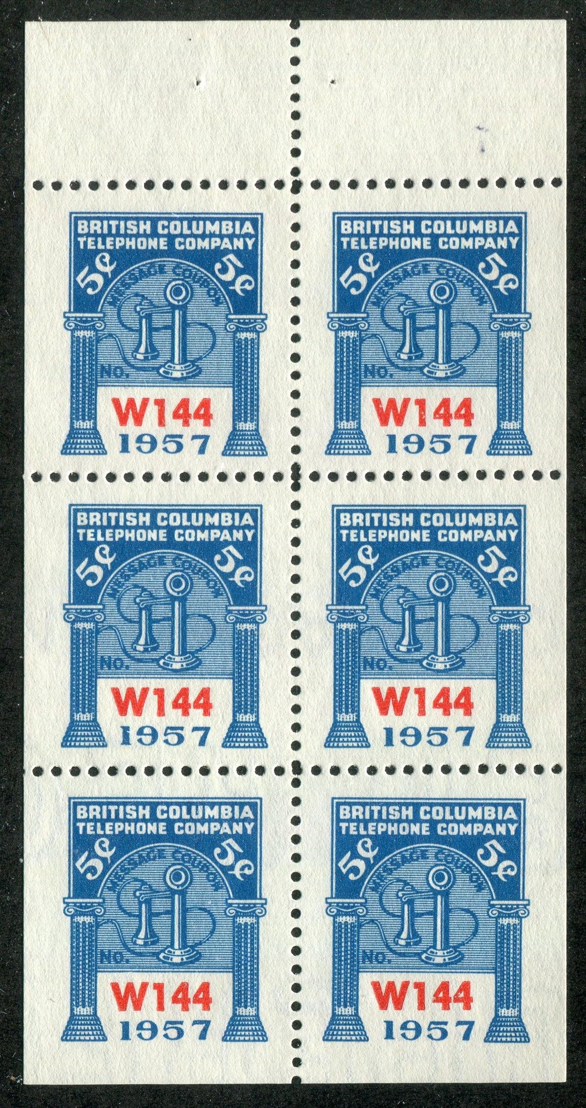 0279BC2505 - BCT181 - Mint Booklet Pane, Watermarked