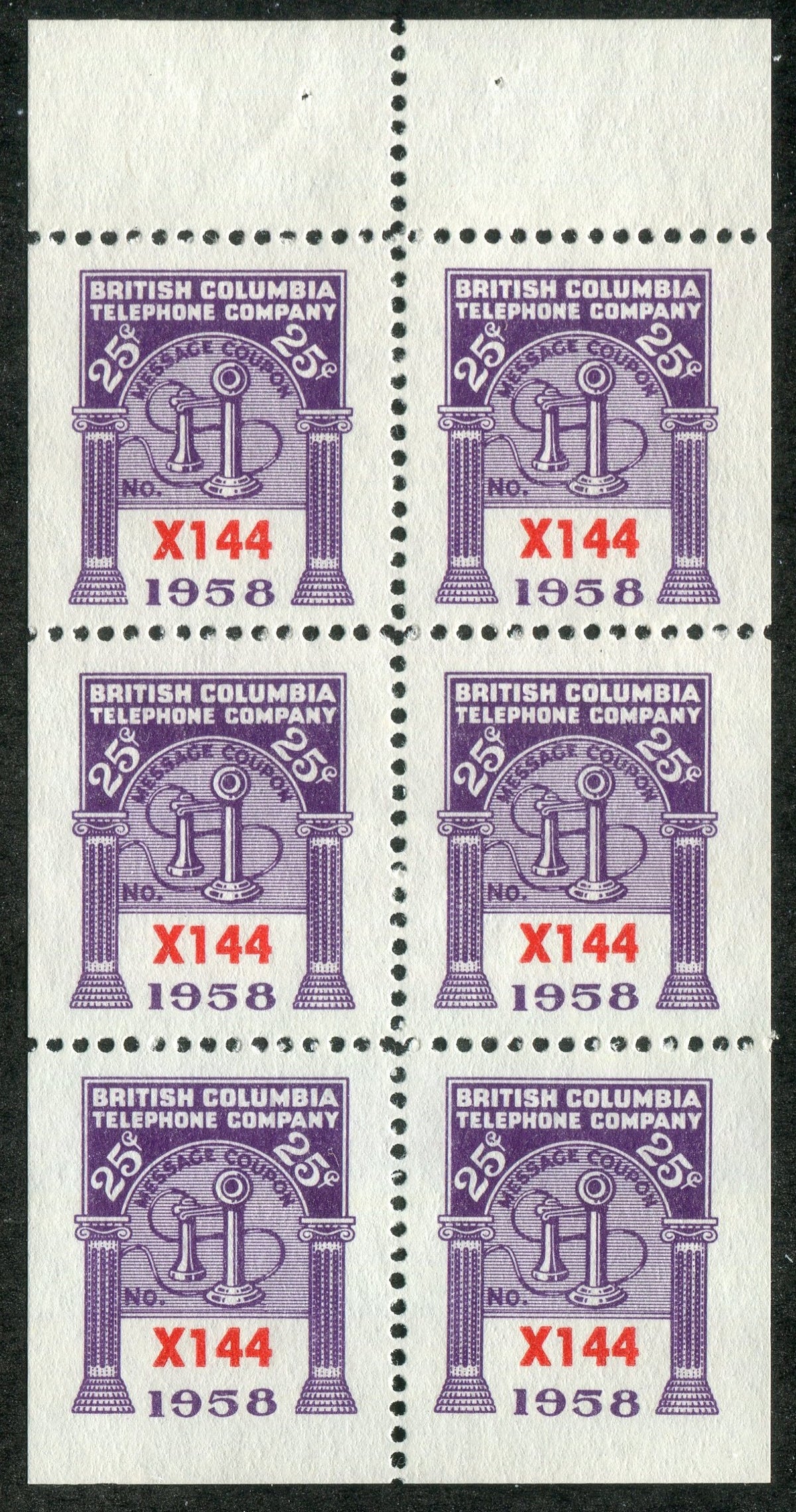 0283BC2505 - BCT185 - Mint Booklet Pane