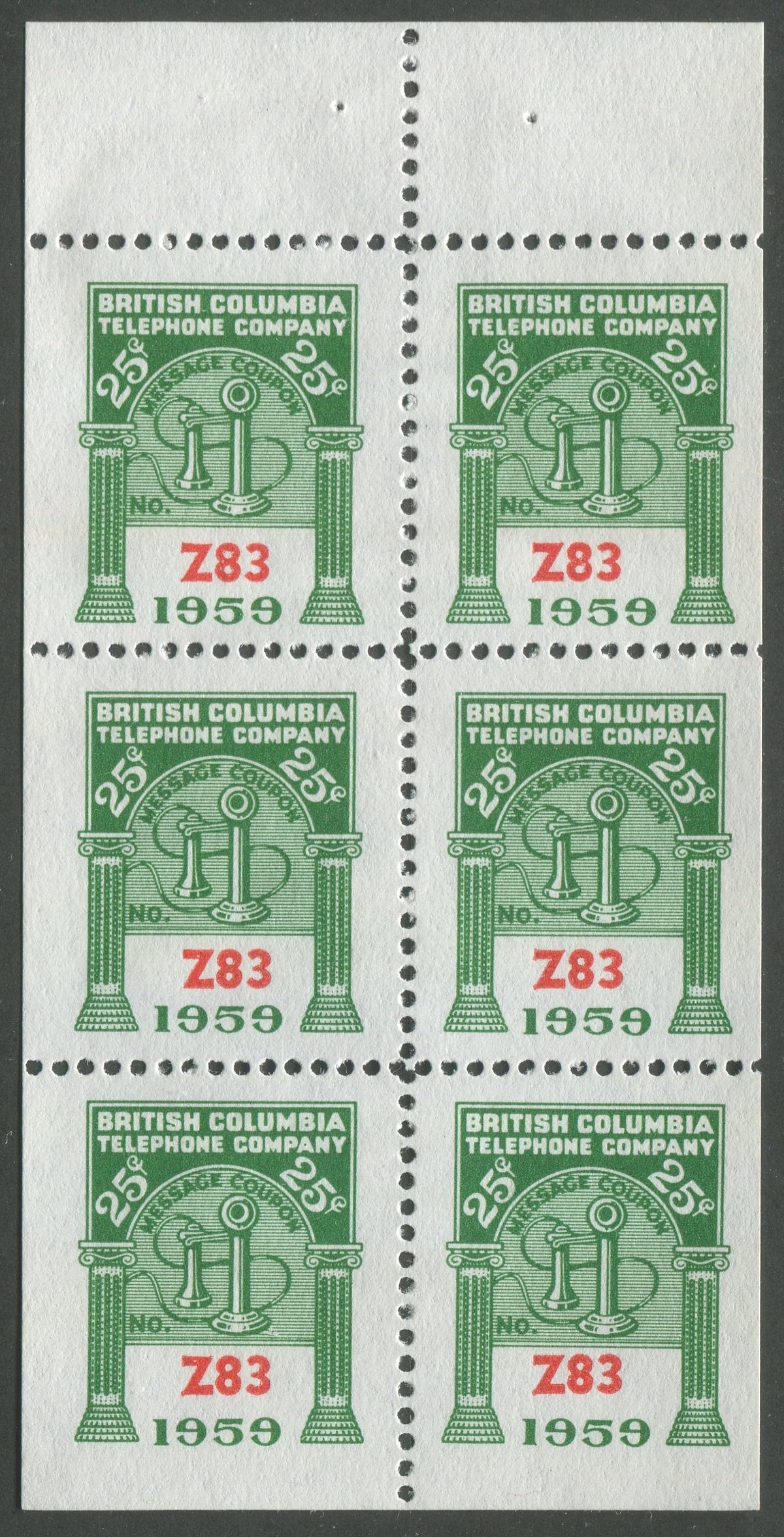 0286BC2401 - BCT188, BCT188a - Mint Booklet Pane