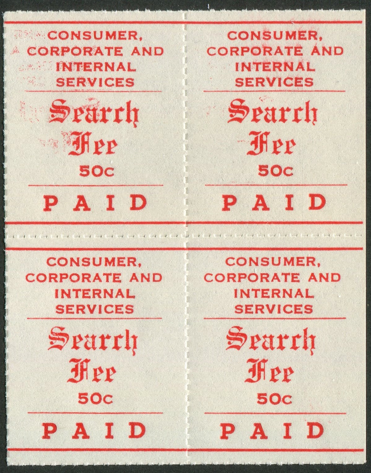 0124MS2505 - MS12 - Mint Block of 4