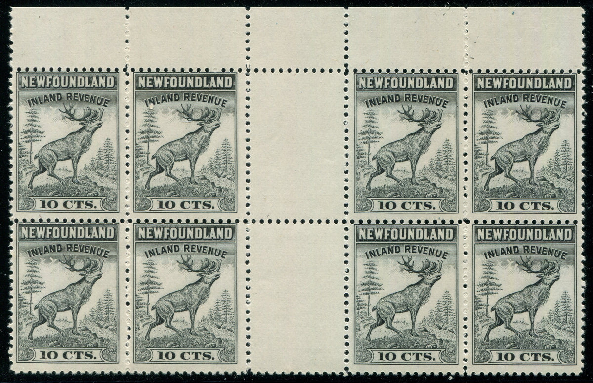 0037NF2510 - NFR37a - Mint Gutter Block of 8