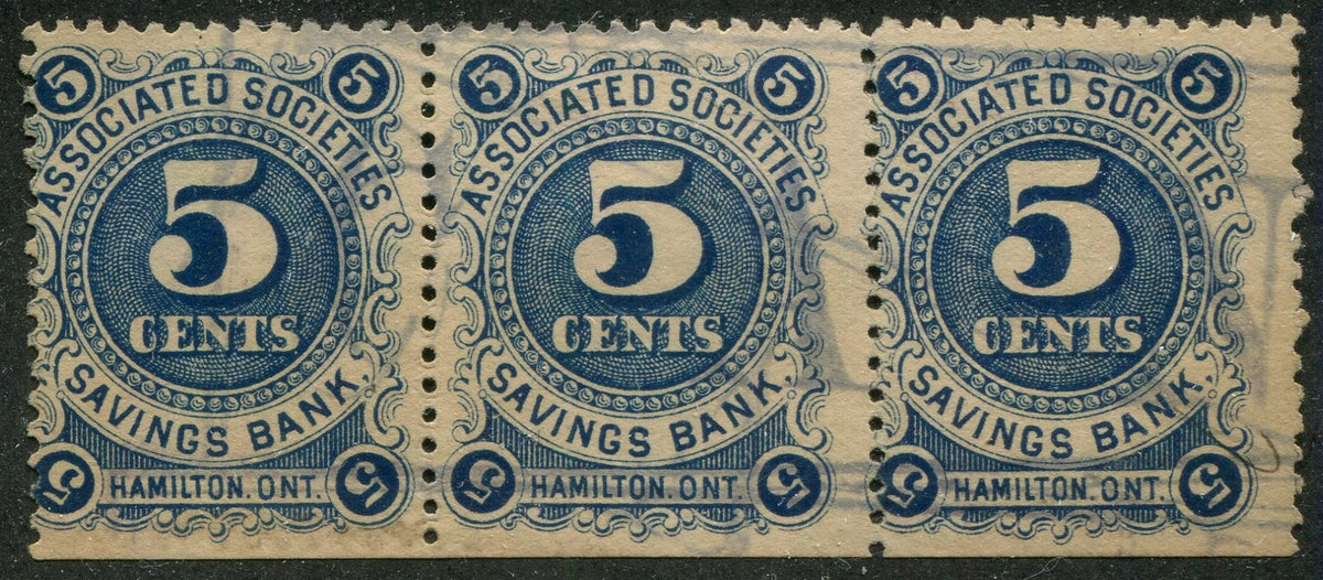 0182ON2504 - OHB3 - Used Strip of 3