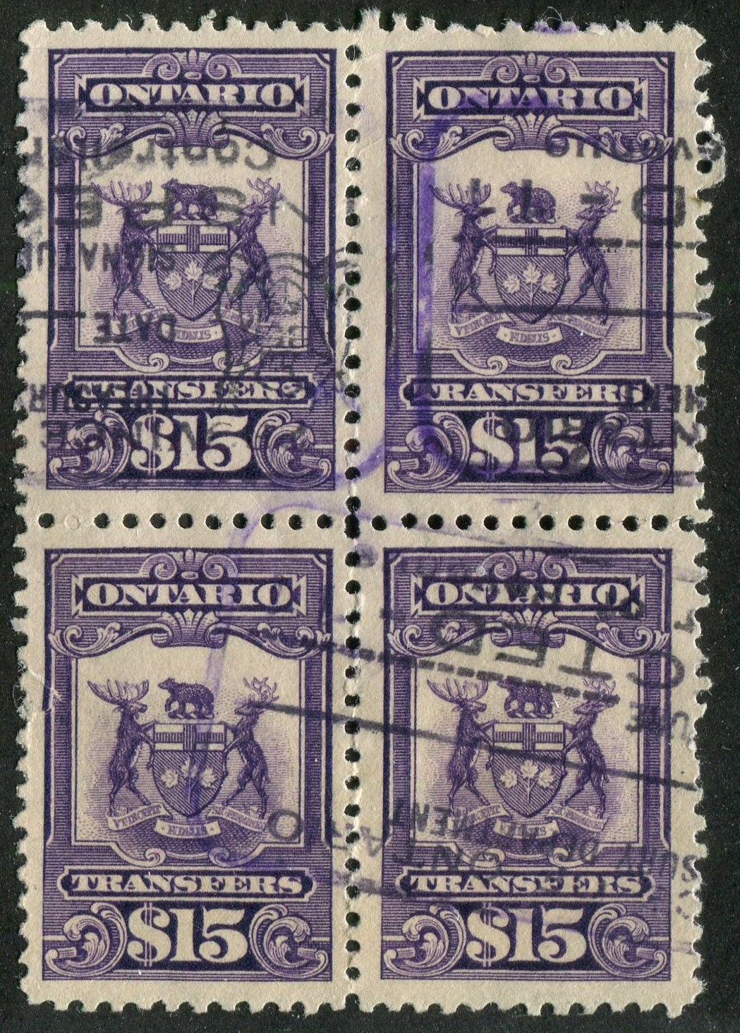 0105ON2504 - OST15 - Used Block of 4