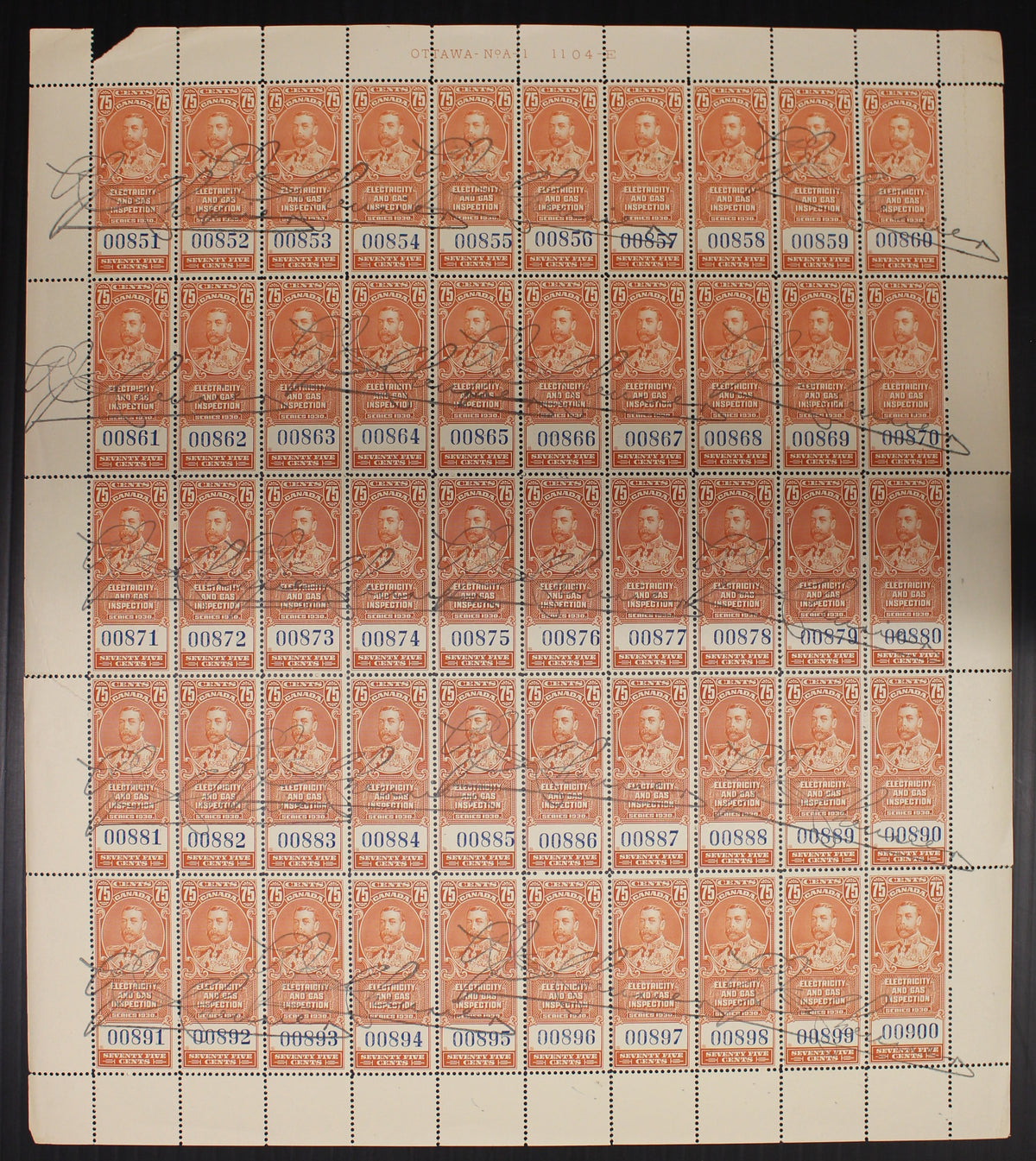 0051FE2403 - FEG3 - 7 x Chevrier Signed Sheets of 50