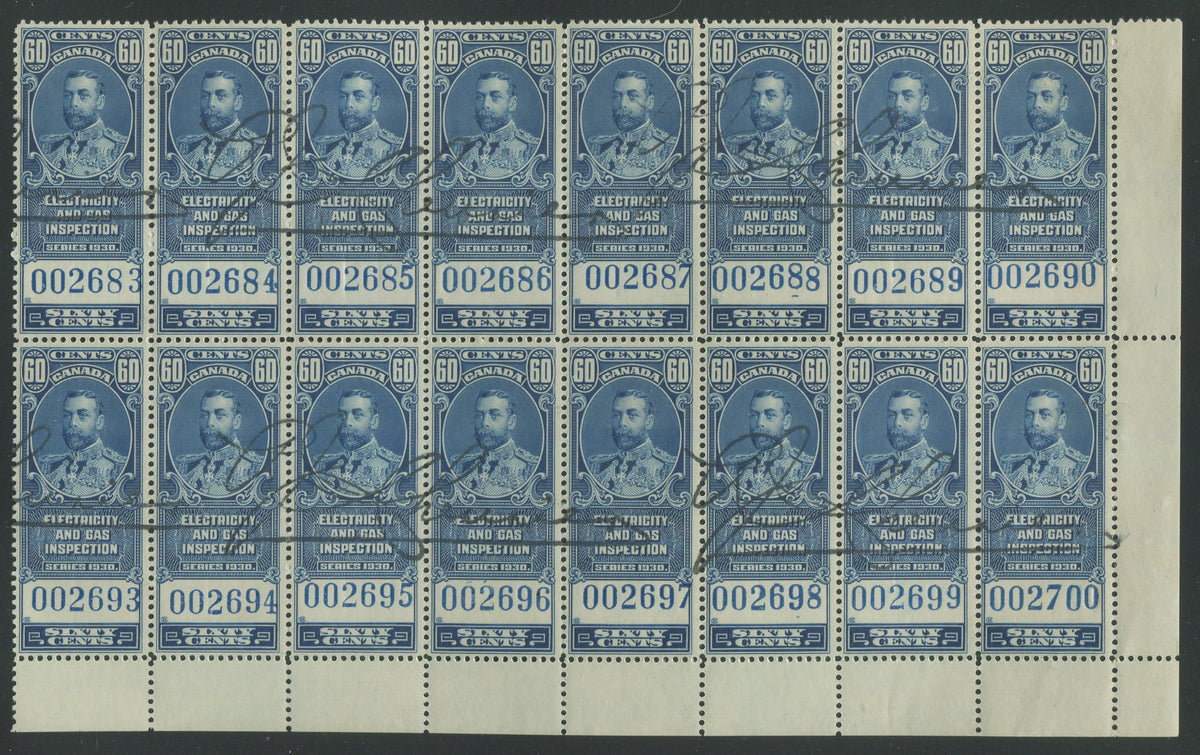 0056FE2307 - FEG8 - Chevrier Signed Block of 16