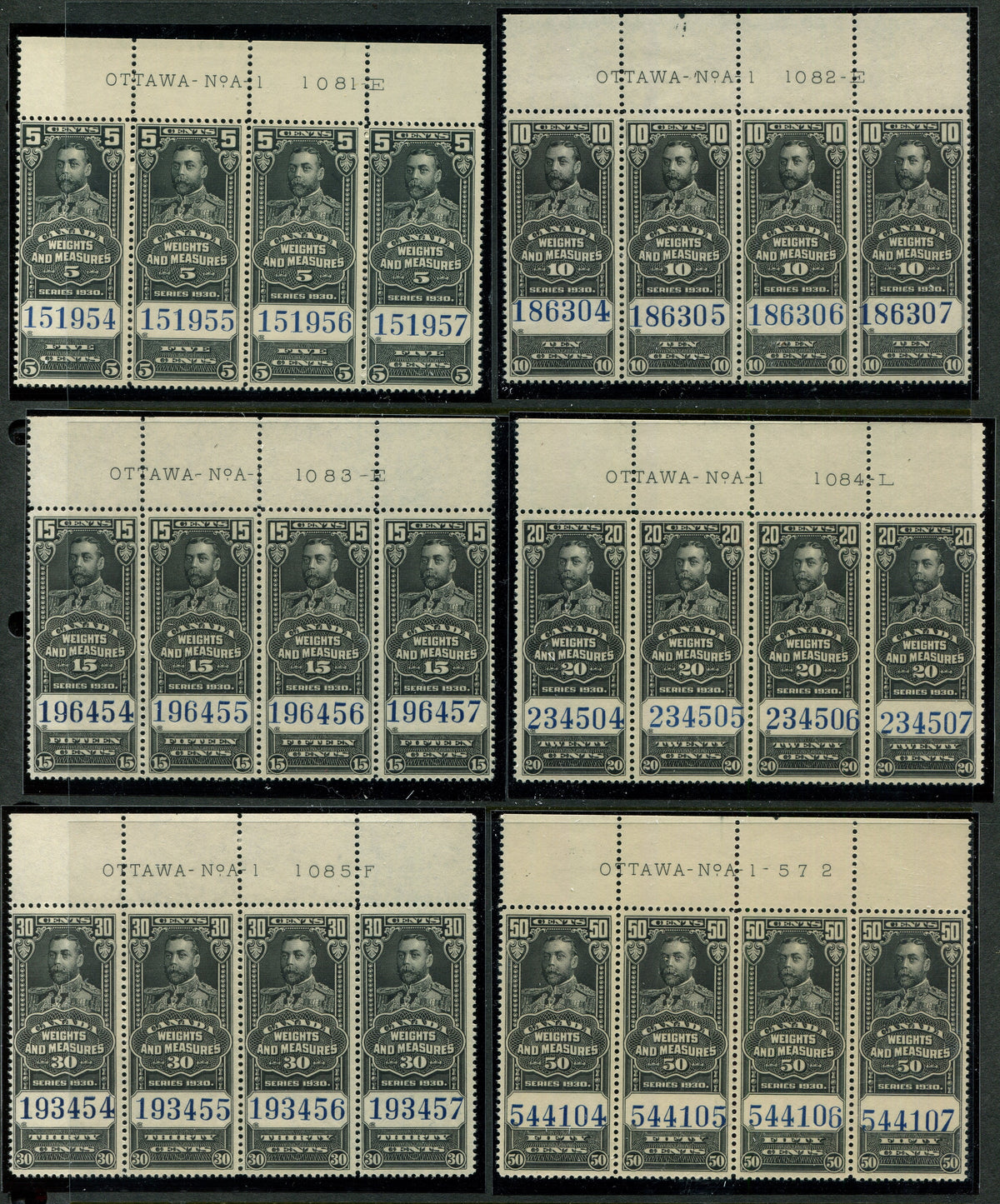0060WM2609 - FWM60-FWM71 - Mint Set of Plate Blocks