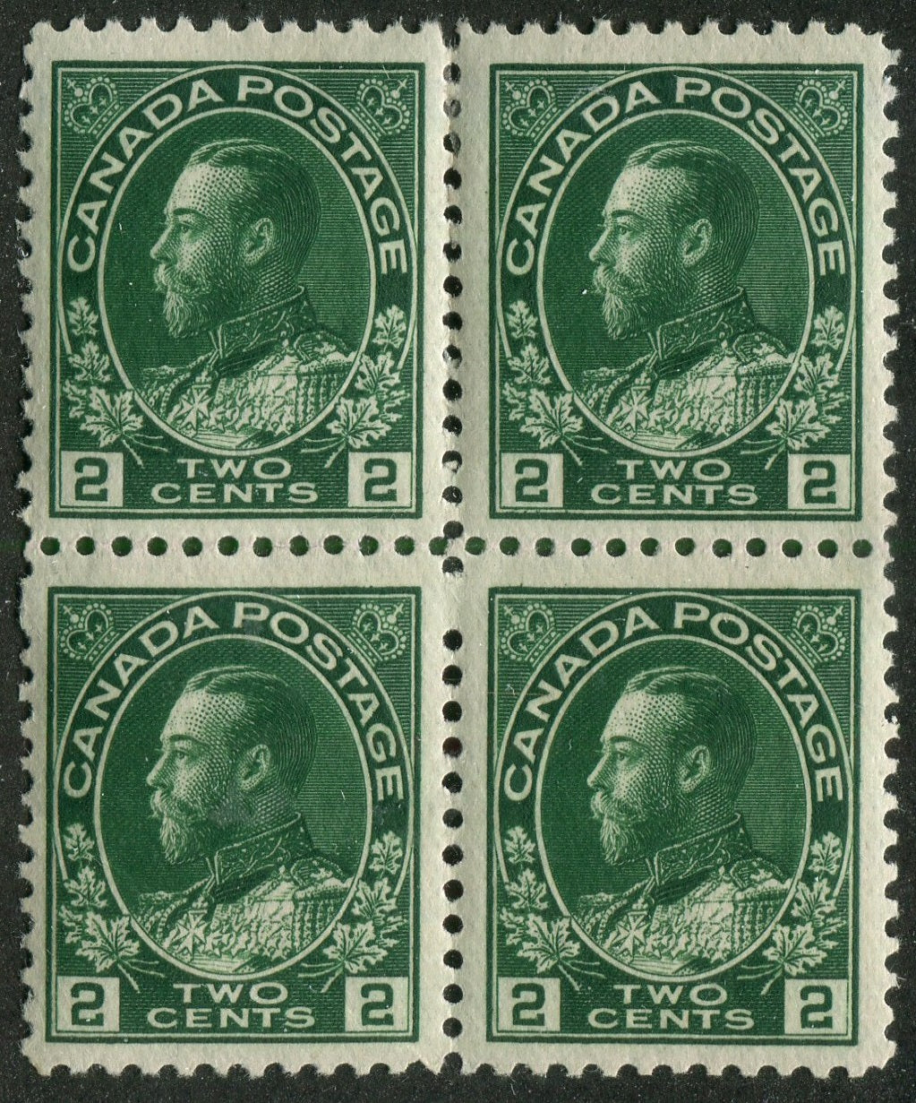 0107CA2503 - Canada #107a Block of 4