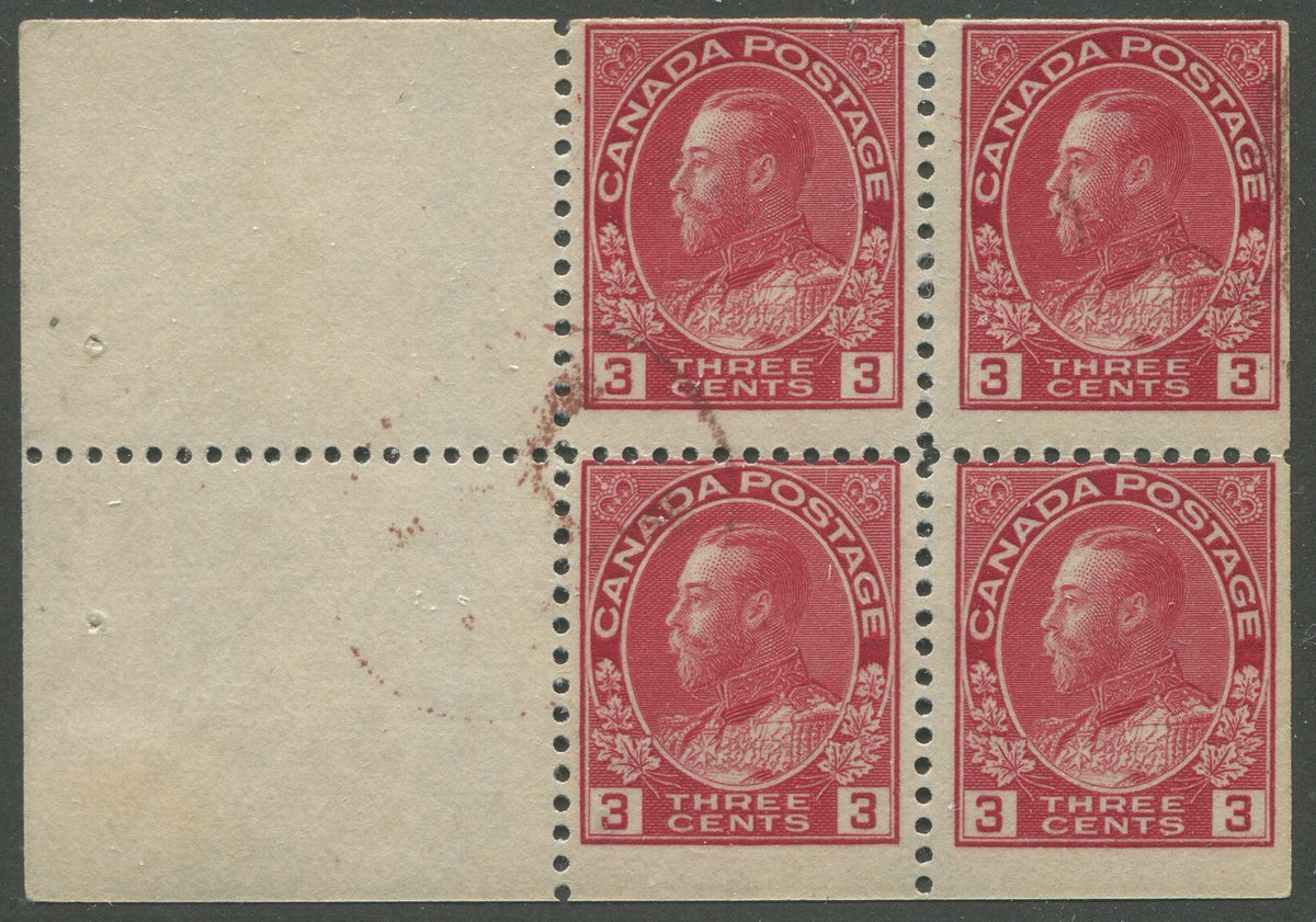 0109CA2305 - Canada #109a Used Booklet Pane