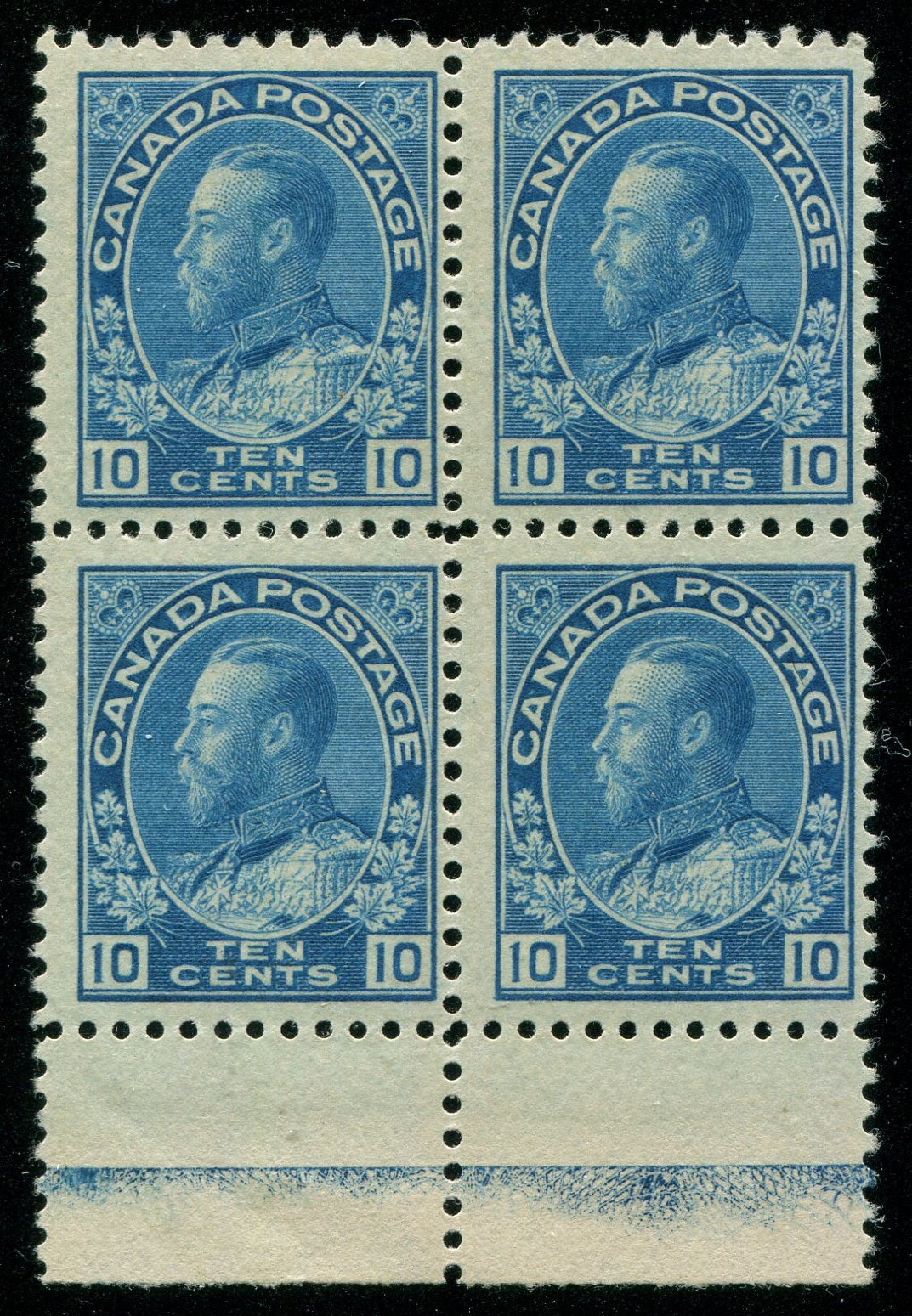 0117CA2509 - Canada #117 - Lathework Block of 4