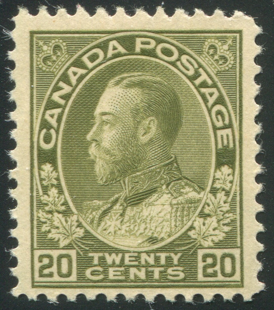 0119CA2506 - Canada #119iv - Mint Retouched Line in Spandrel, w/Certificate